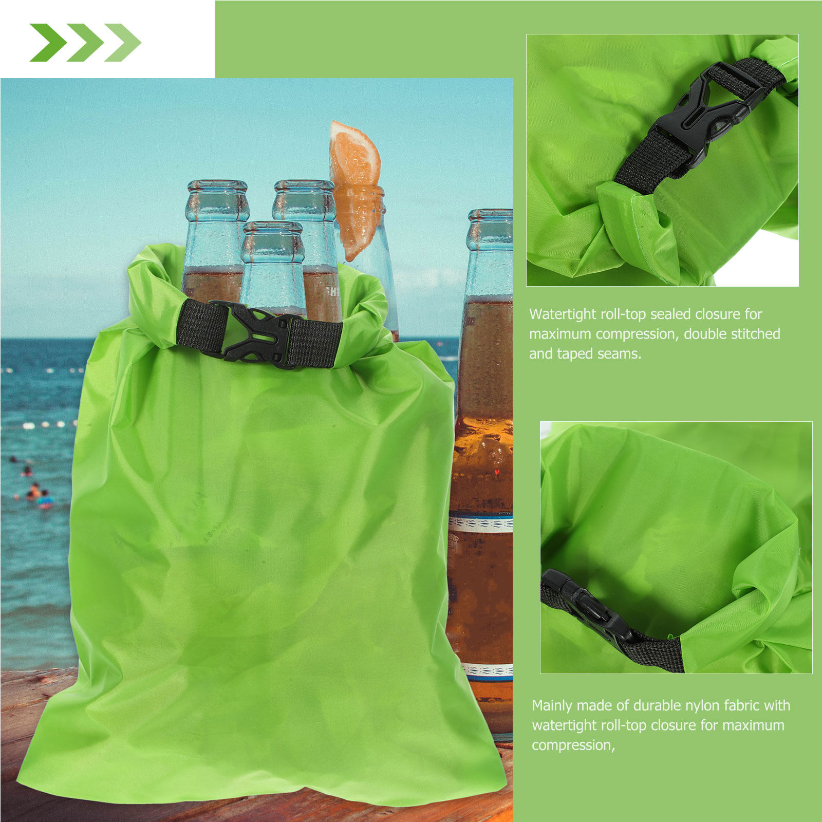 Fishing Kayak Storage Bag - 3 шт. водонепроницаемых гермомешков объемом 15